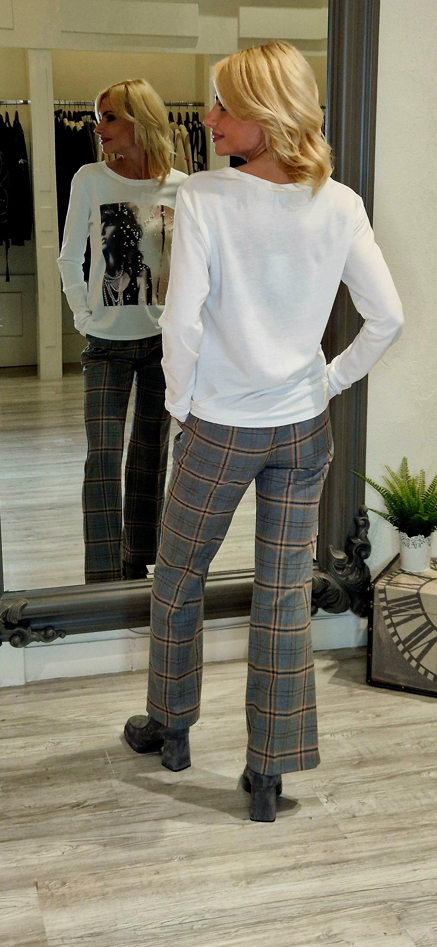 Grey & Camel Classic Trousers