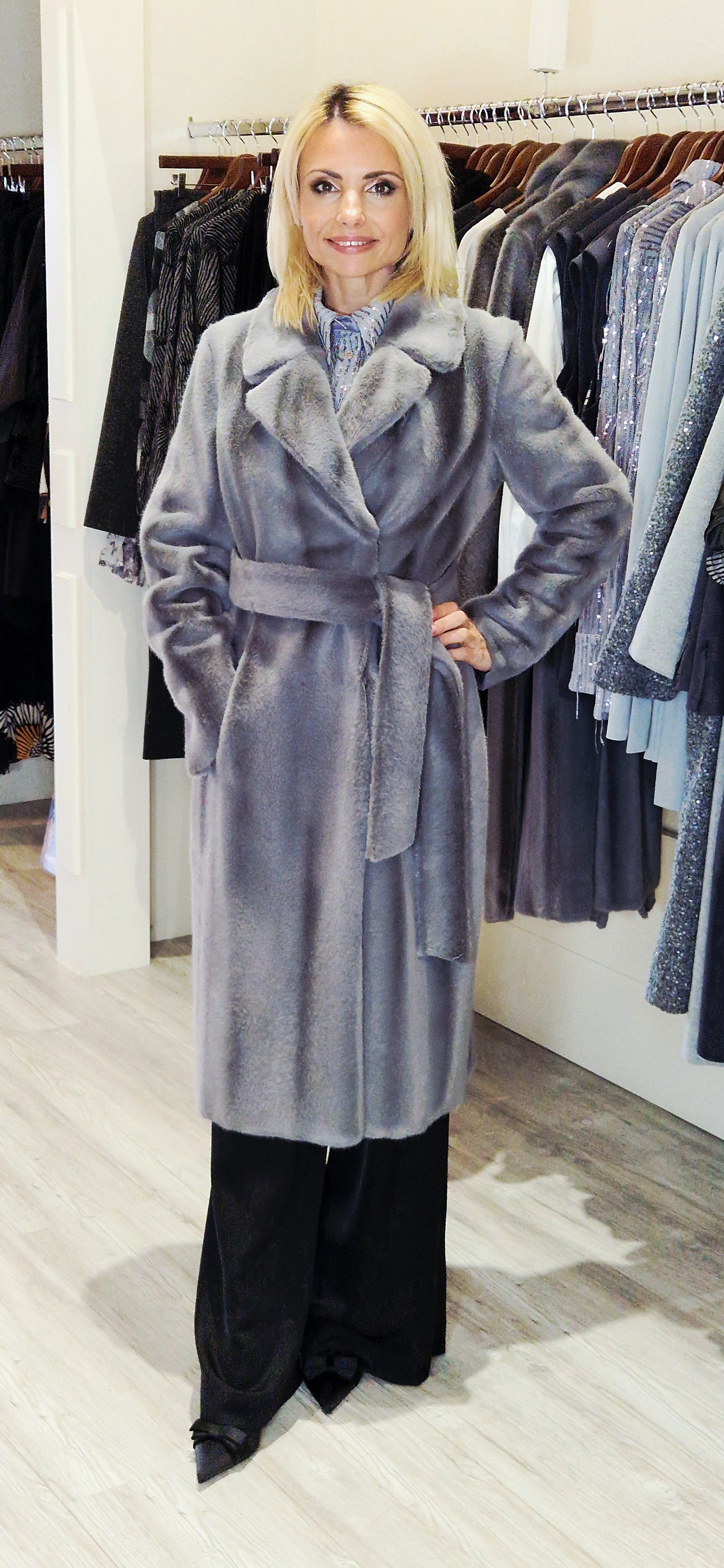 Lara Reversible Grey Coat