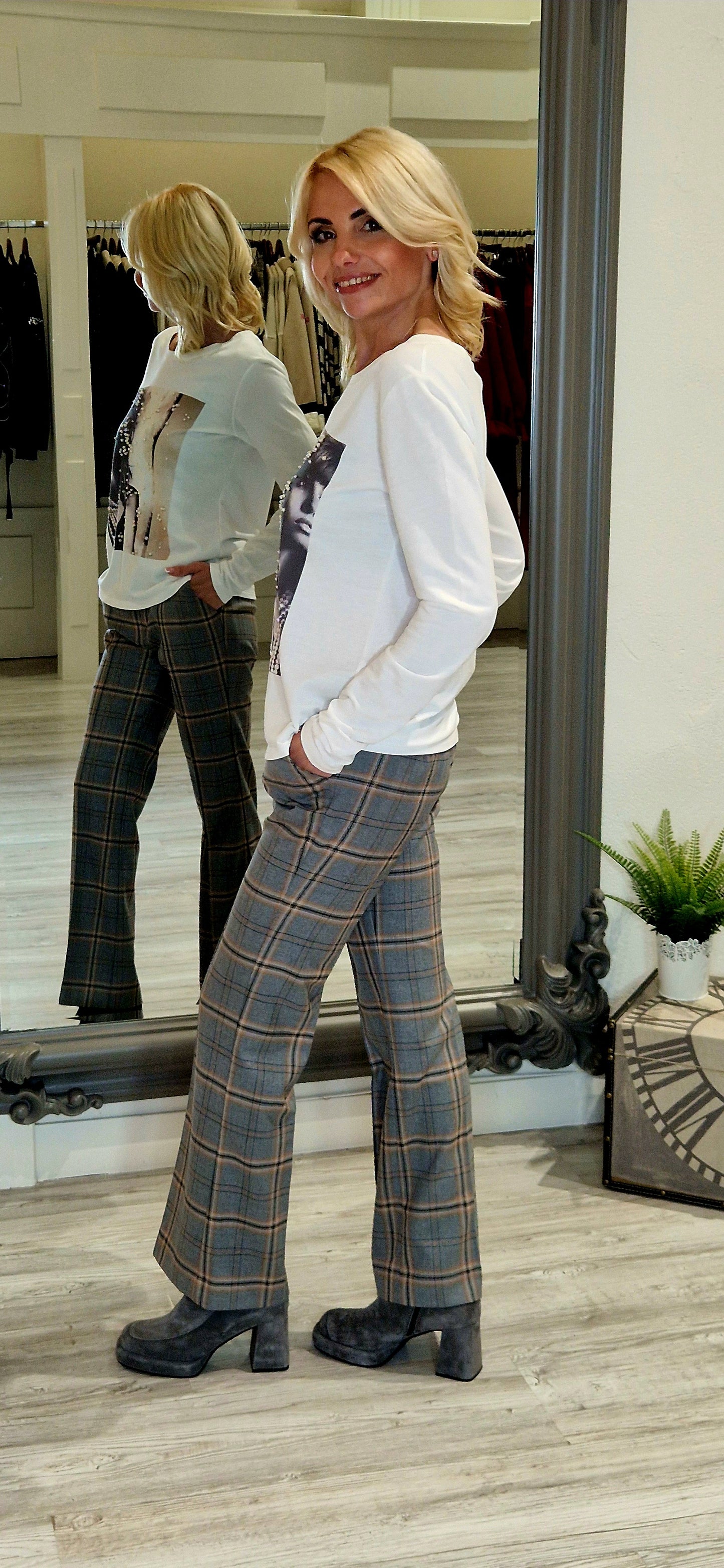 Grey & Camel Classic Trousers