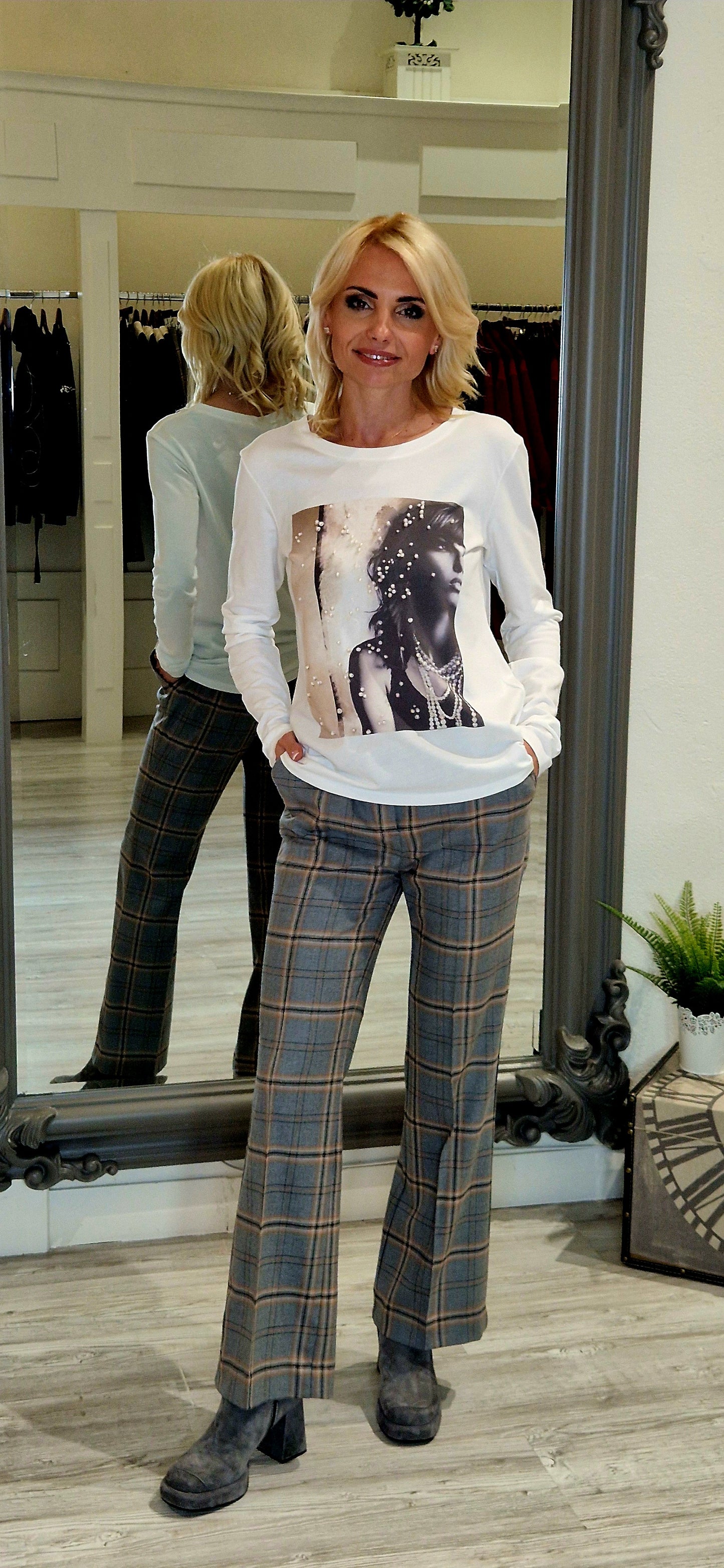 Grey & Camel Classic Trousers