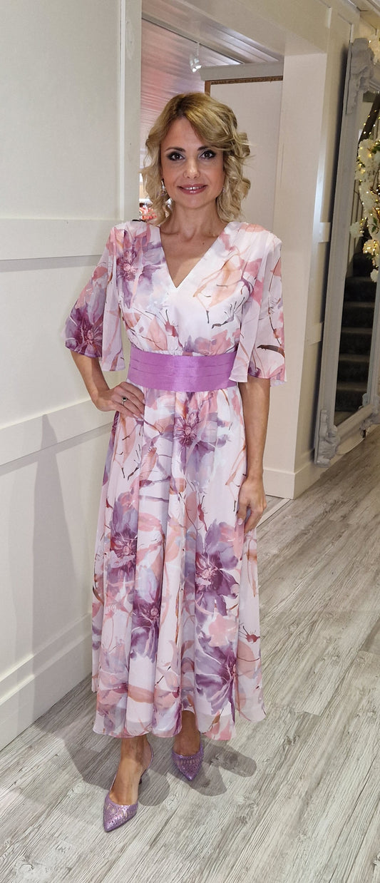 Lavender Flower Dress