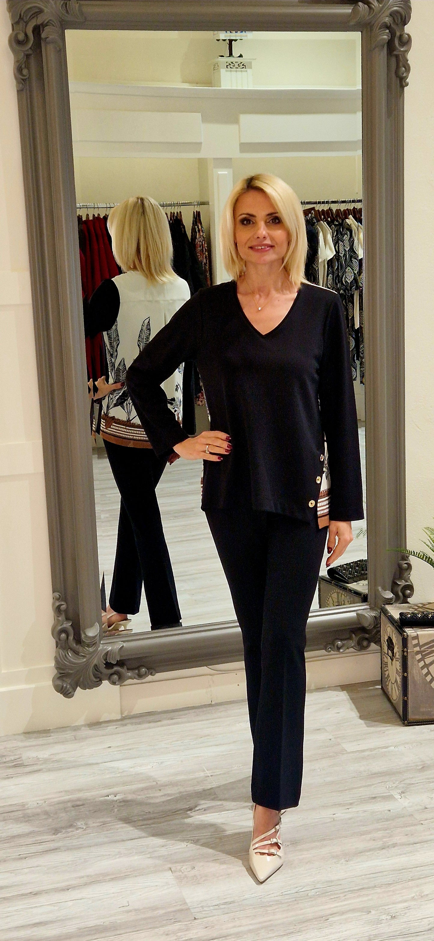 Black Full Length Trousers