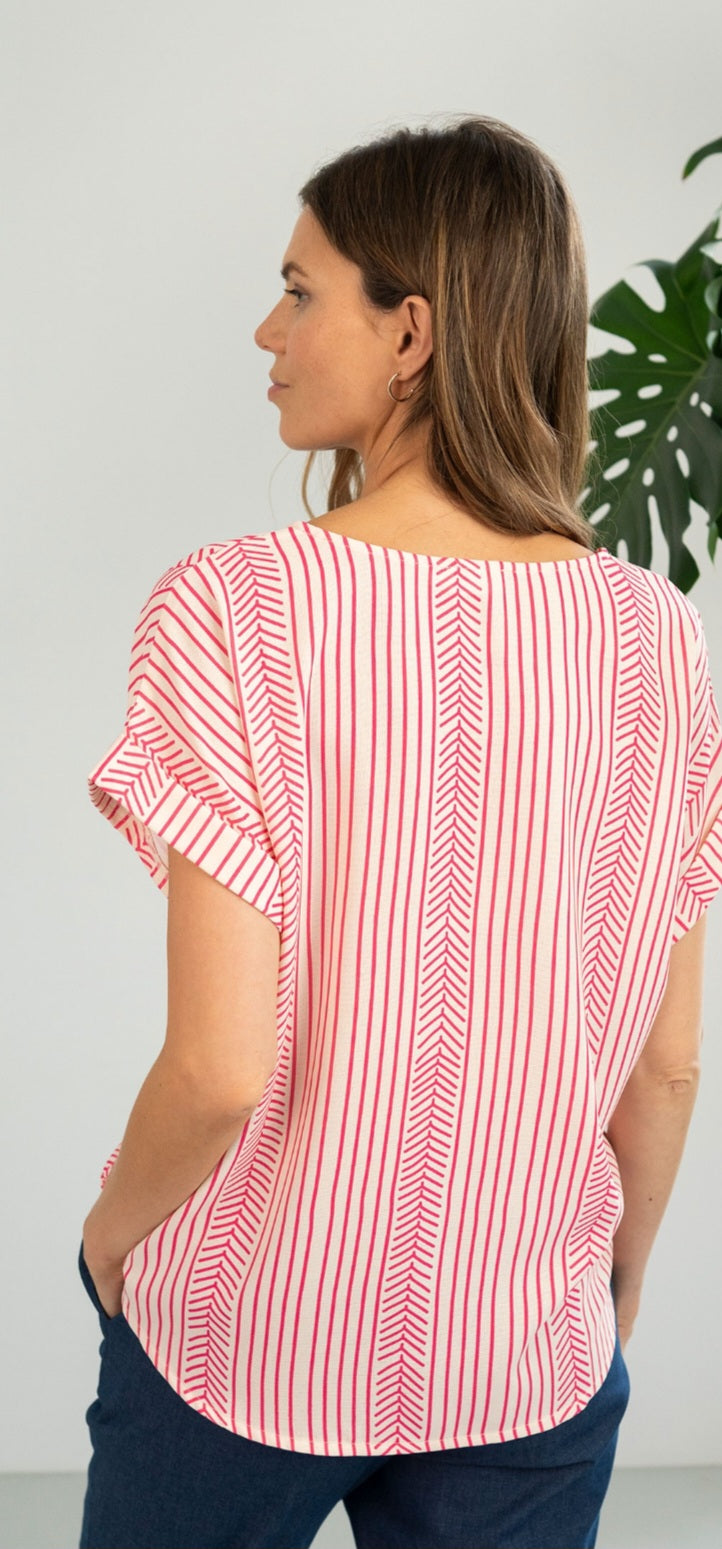 Strawberry Stripe Top
