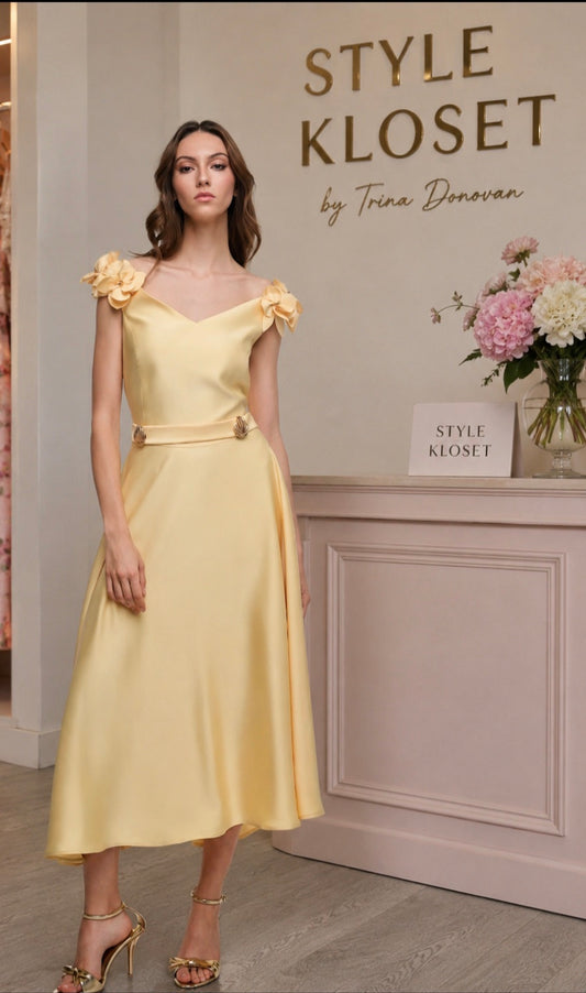 Butter Yellow Dress