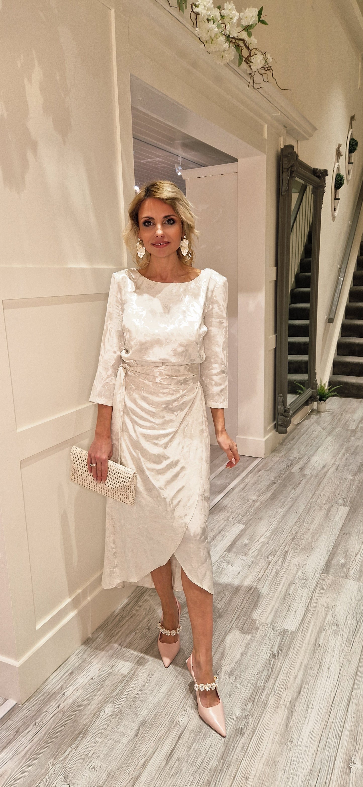 Champagne Midi Dress