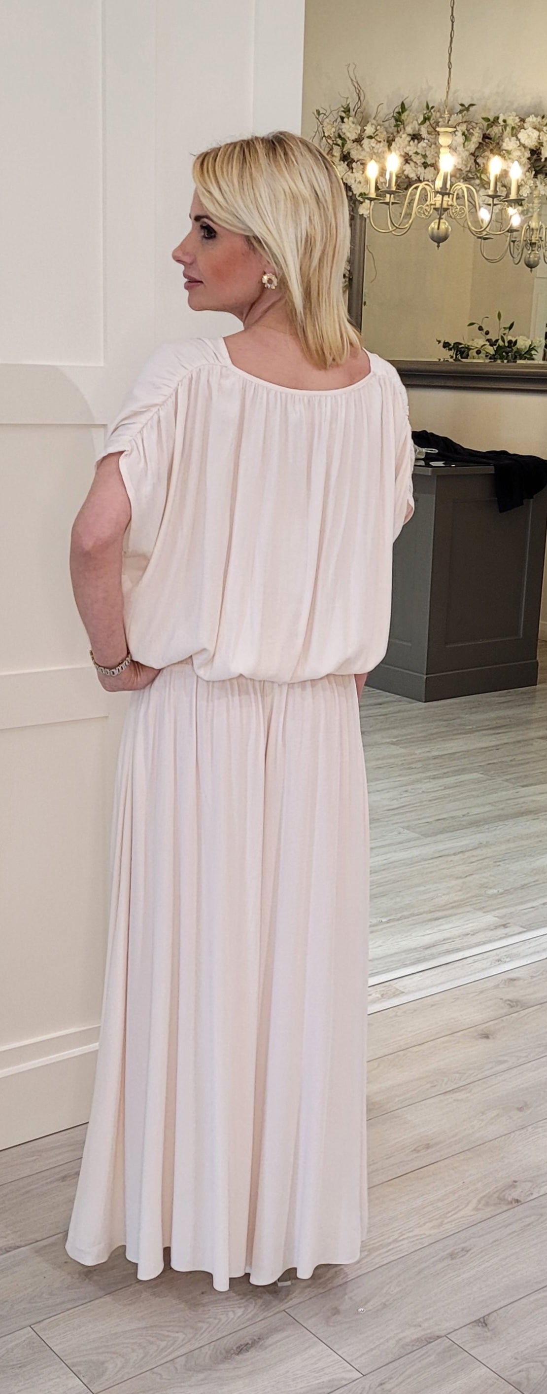 Cream Skirt Trousers