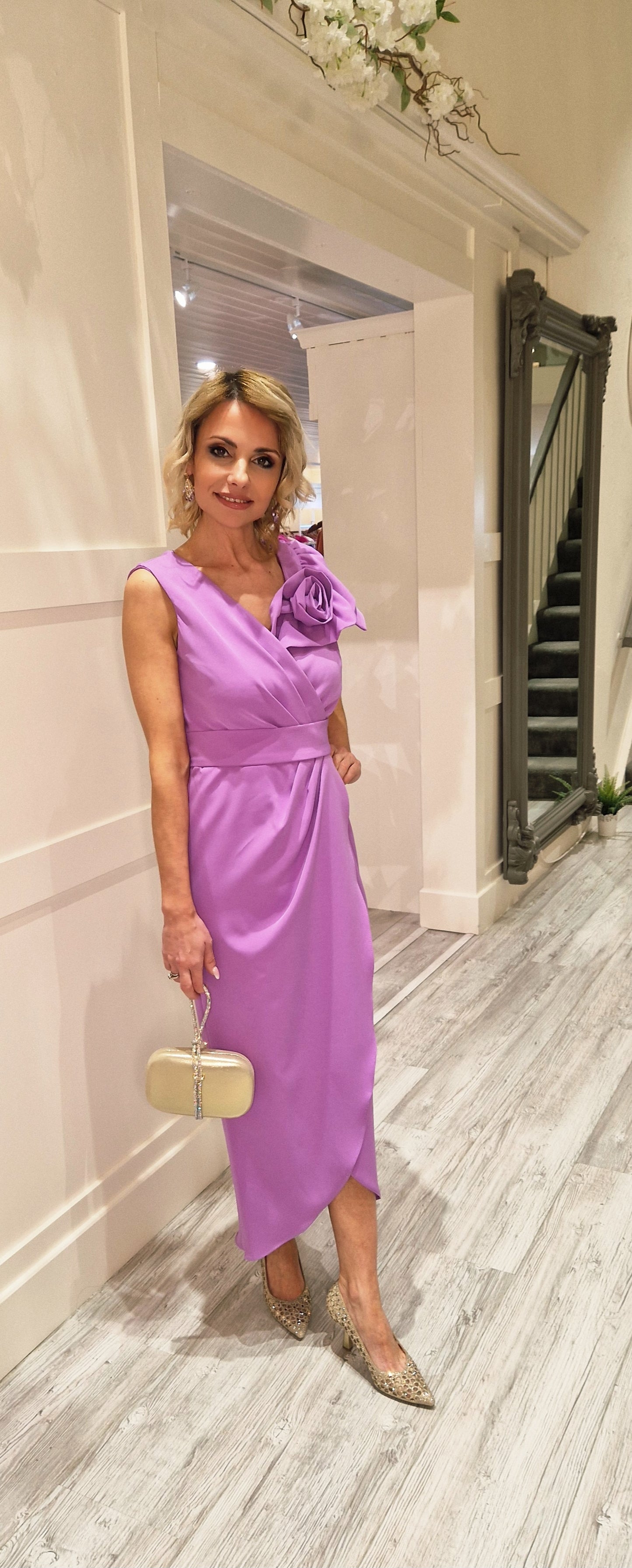Purple Midi Dress