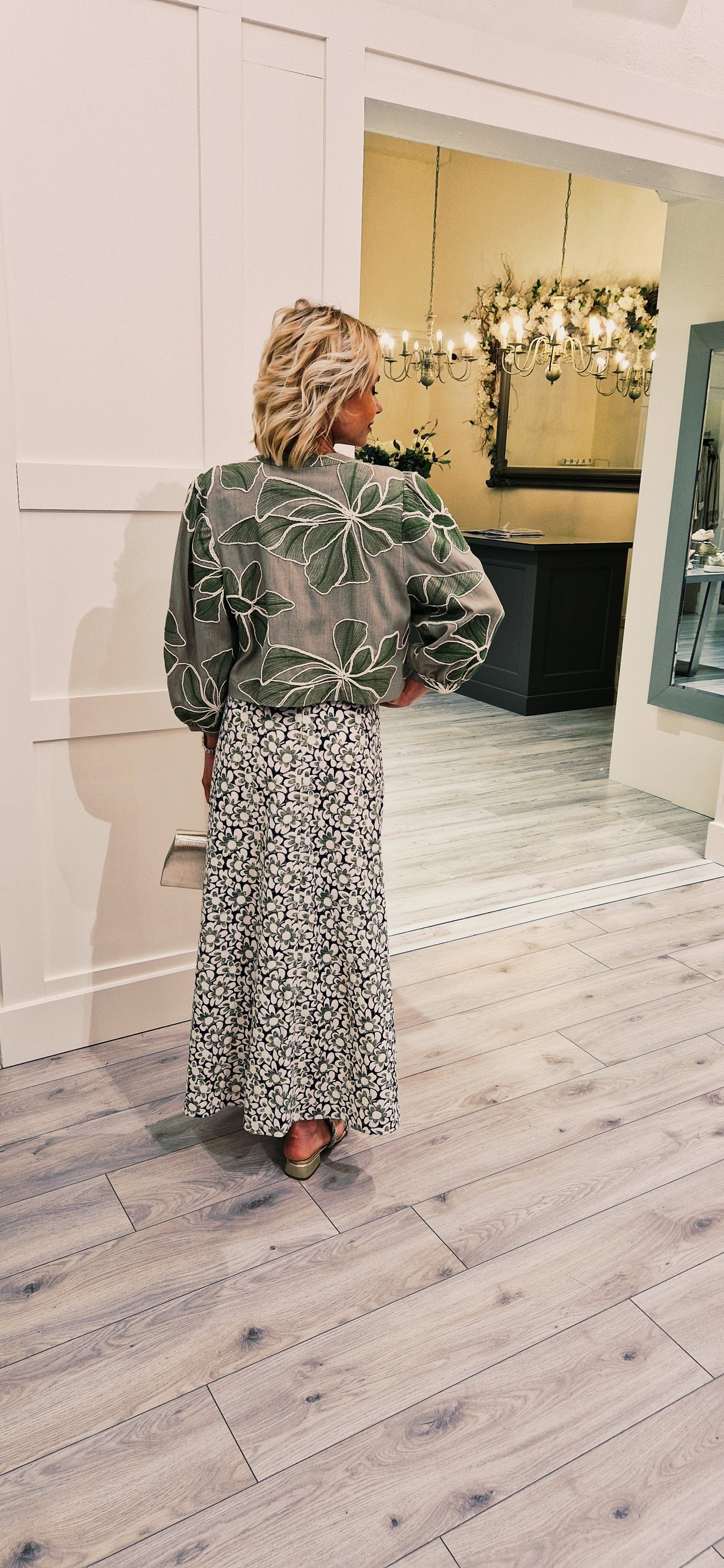 Floral Anglaise Green Floral Rene Maxi Dress
