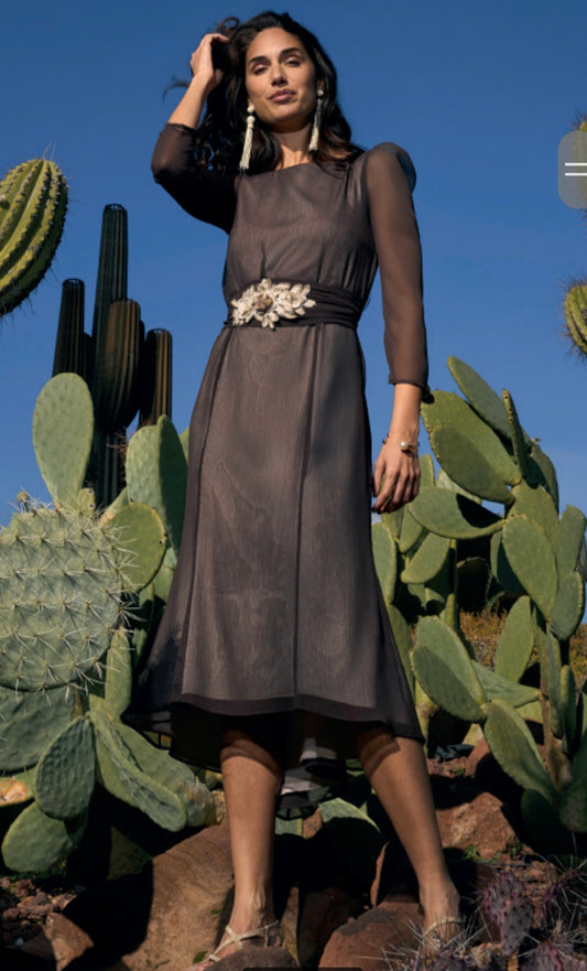 Chocolate Chiffon Dress