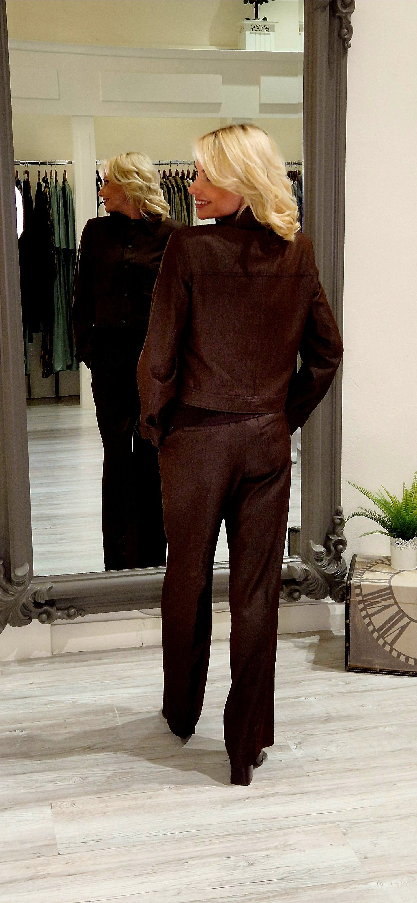 Terry Brown Denim Jacket