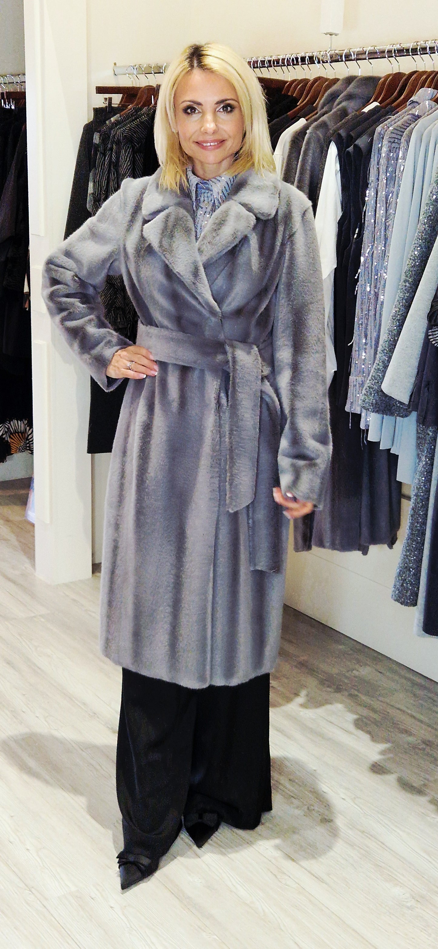 Lara Reversible Grey Coat