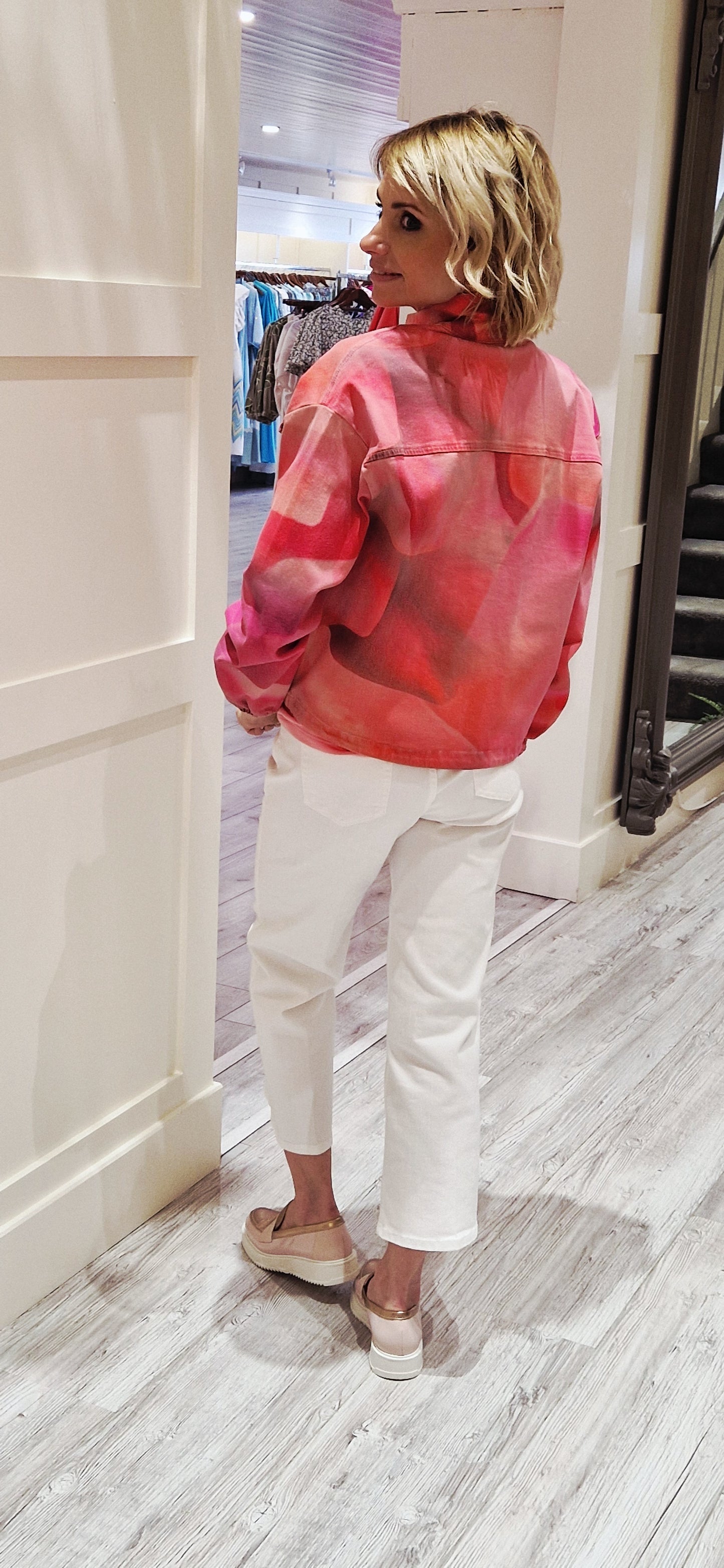 Jacket With Allover Pattern