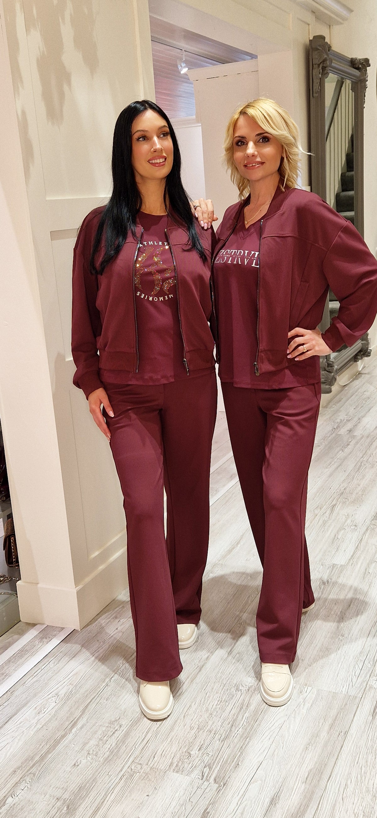 Burgundy Zip Jacket