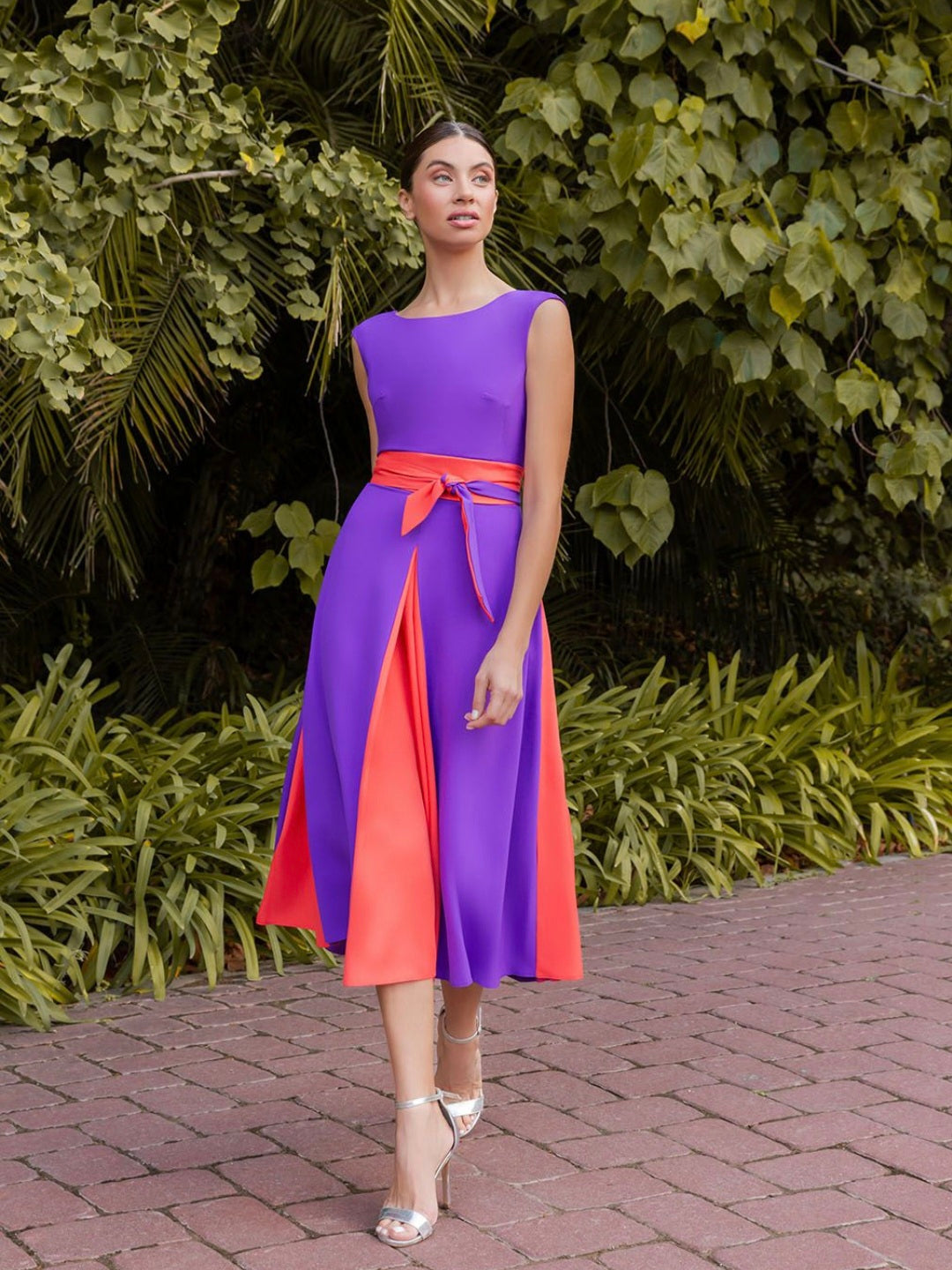 Purple & Orange Dress