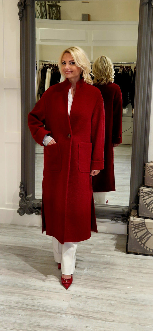Deep Red Classical Coat