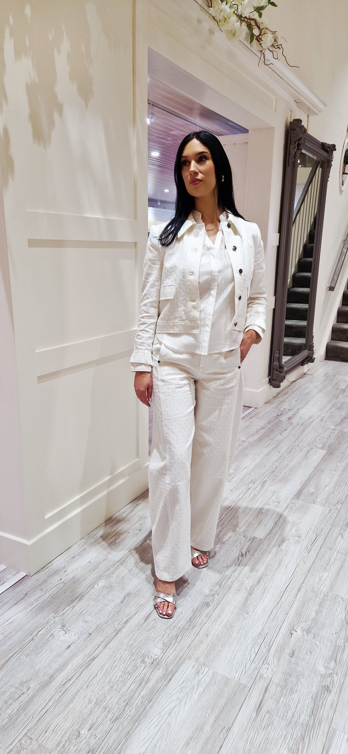 Marci Structure Jacket  Off White