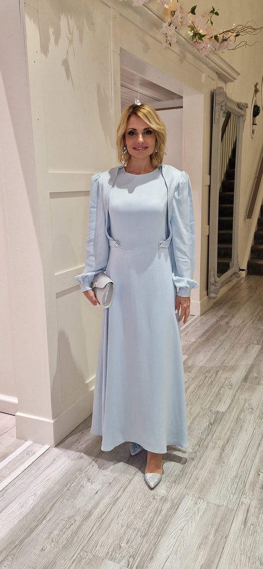 Powder Blue Midi Dress