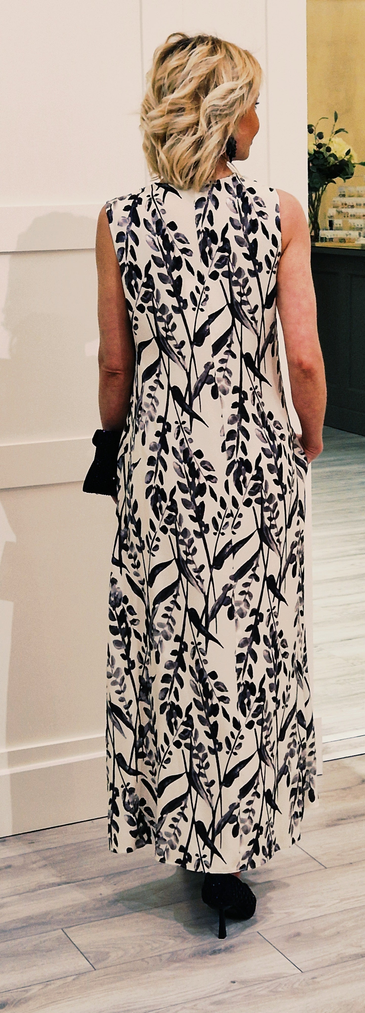 Black And Cream Dress