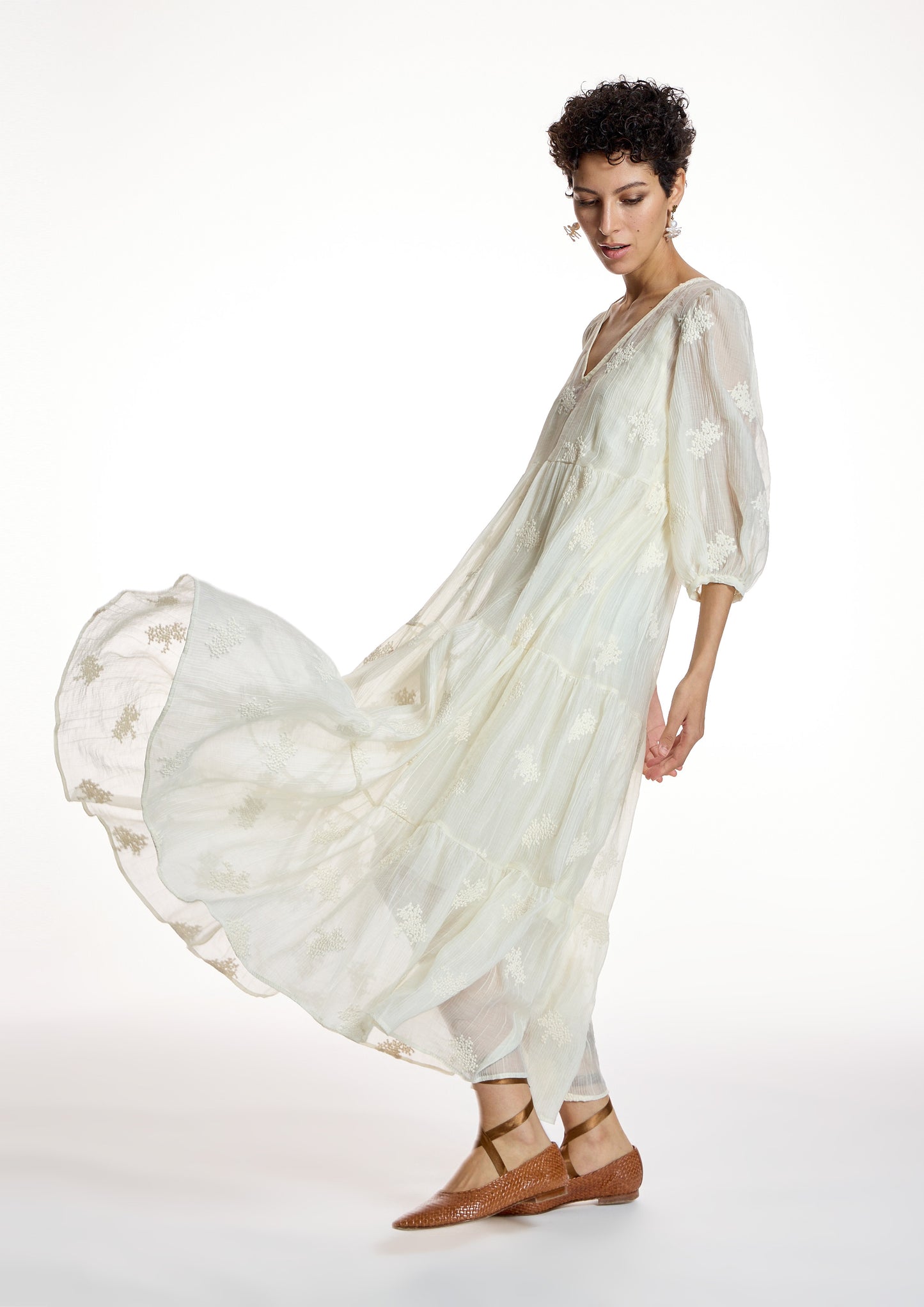 Vanilla Romantic Cream Dress