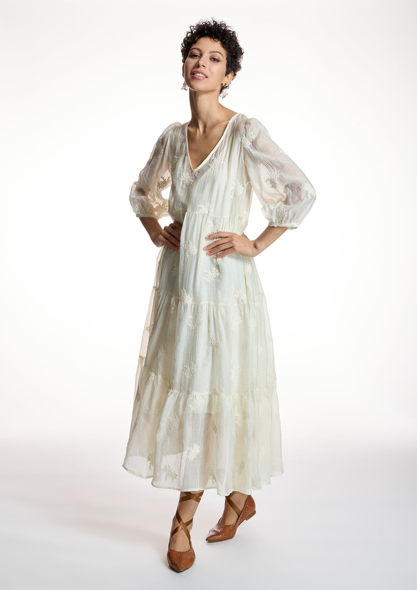 Vanilla Romantic Cream Dress