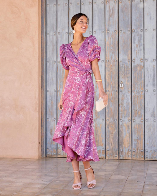 Violet Neckline Dress