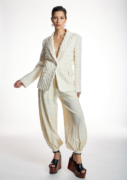 Cream Jacket With Beautiful Details