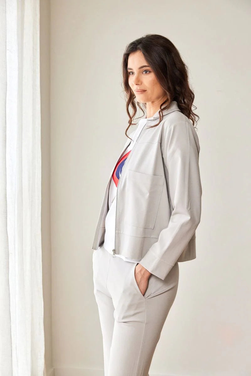 Grey Double Pocket Jacket