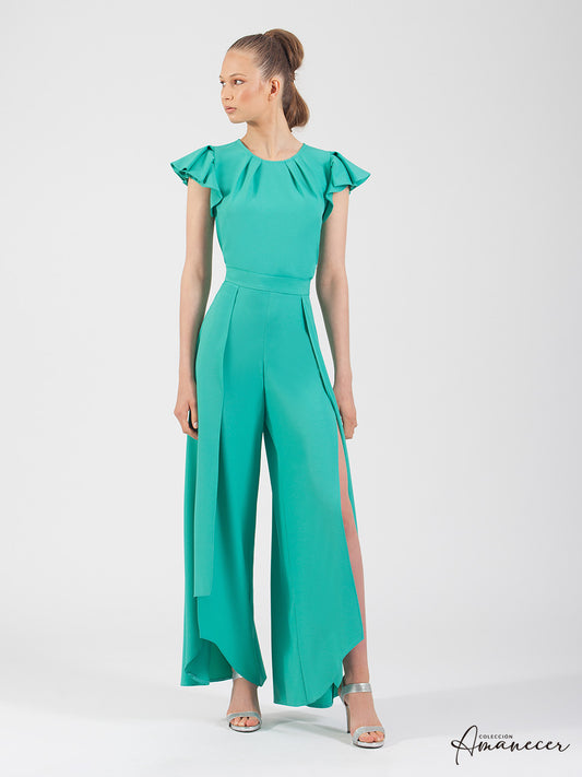 Green Palazzo Trousers