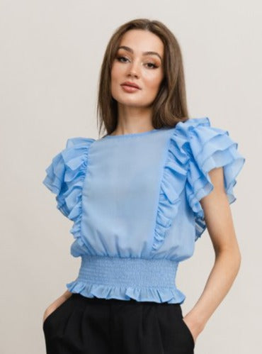 Lydia Light Blue Top