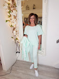 Pascalle Mint Jersey Trousers