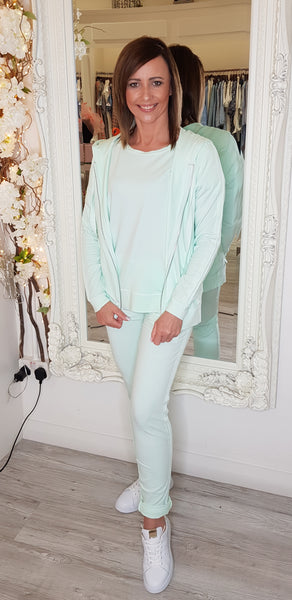 Pascalle Mint Jersey Trousers