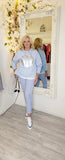 Page Chambray Blue 7/8 Travel Pants