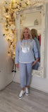 Page Chambray Blue 7/8 Travel Pants