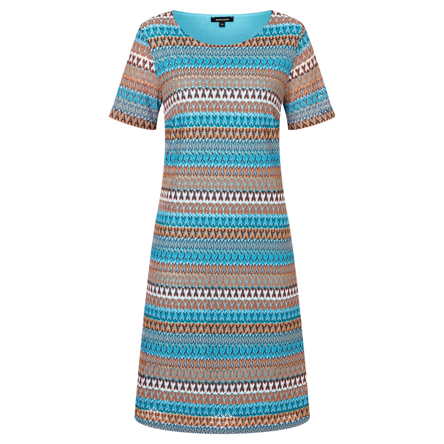 Blue Printed Jersey Dress