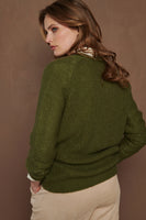 Khaki Green Knit Cardigan