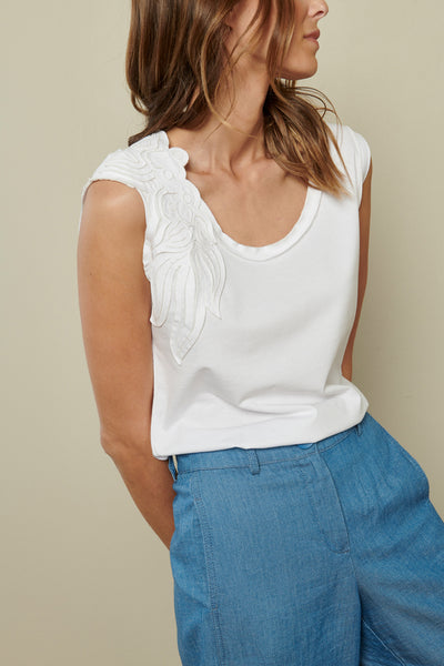 White Top With Broderie