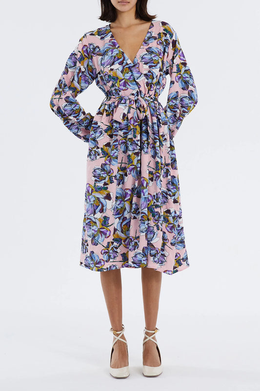 Abigail Flower Midi Dress