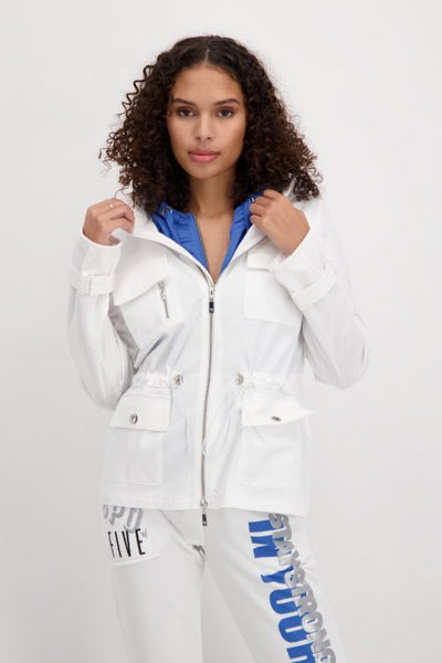 White Cargo Style Jacket