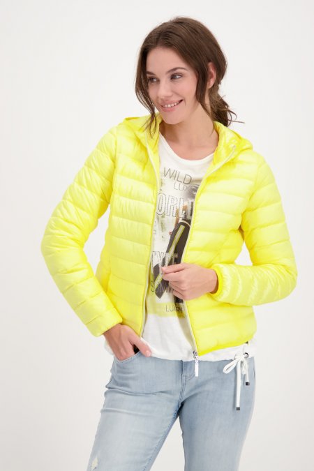 Yellow Quilted Jacket