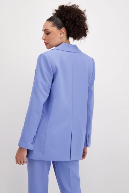 Aqua Blue Classic Long Blazer