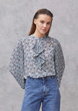 Reila Blue Blouse With Paisley Print