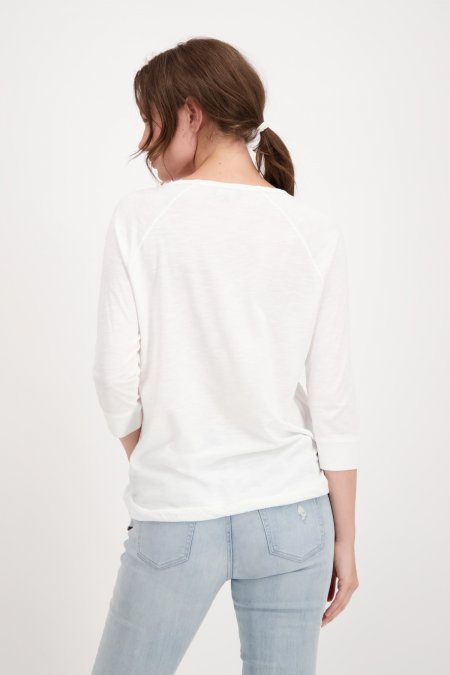 Cream Top With Photo Print