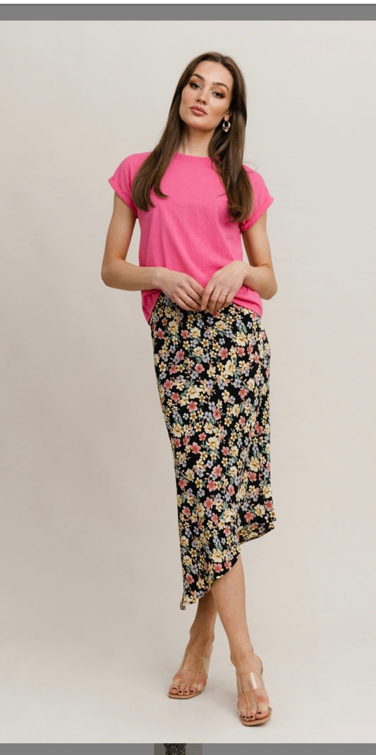 Zandra Summer Floral Print Skirt