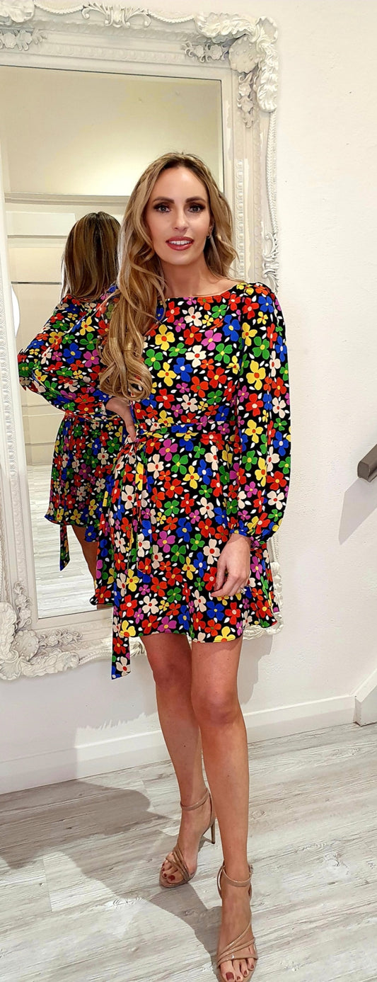 Daisy Multi Colour Mini Dress