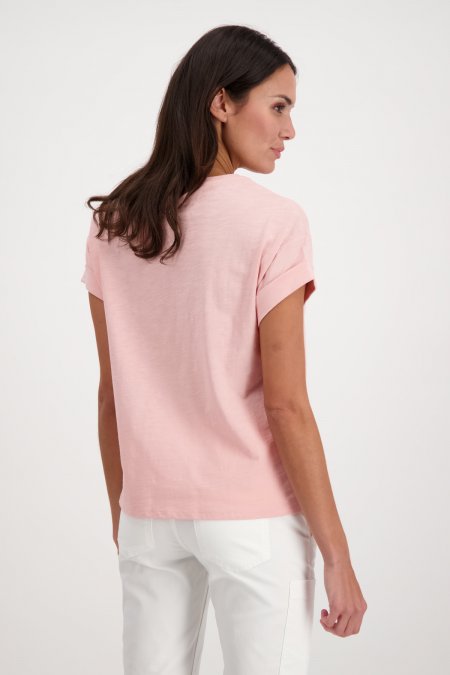 Pink Cotton T-Shirt With Print