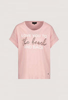 Pink Cotton T-Shirt With Print