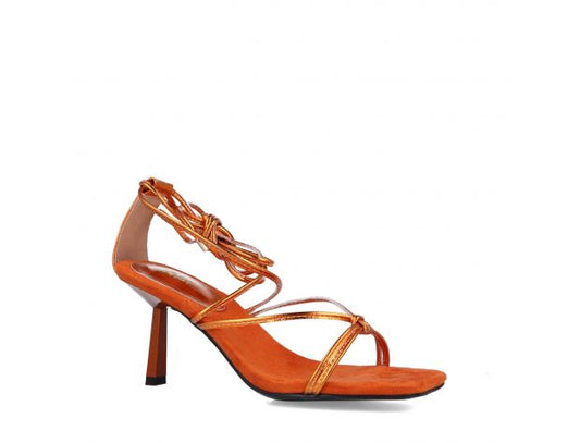 Eutimia Orange Stripe Sandal