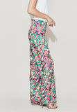 Pink And Green Flower Trousers